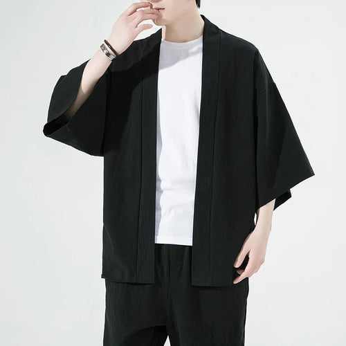 Amelisse | Kimono Jacket – Elegant Black Kimono Duster for Summer Style 1