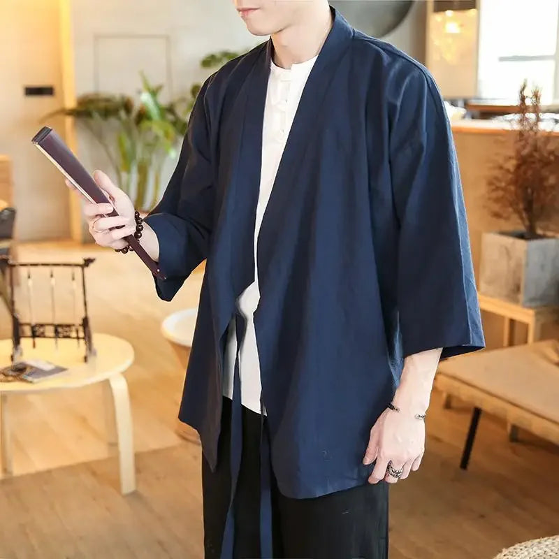 Kanagawa | Men's Kimono Jacket – Elegant Japanese Style for Everyday Wear 1