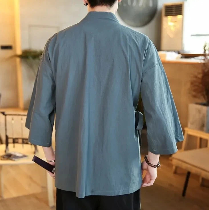 Kanagawa | Men's Kimono Jacket – Elegant Japanese Style for Everyday Wear 6