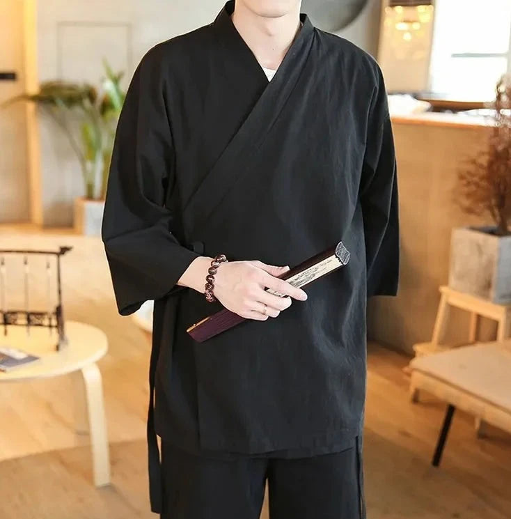 Kanagawa | Men's Kimono Jacket – Elegant Japanese Style for Everyday Wear 8