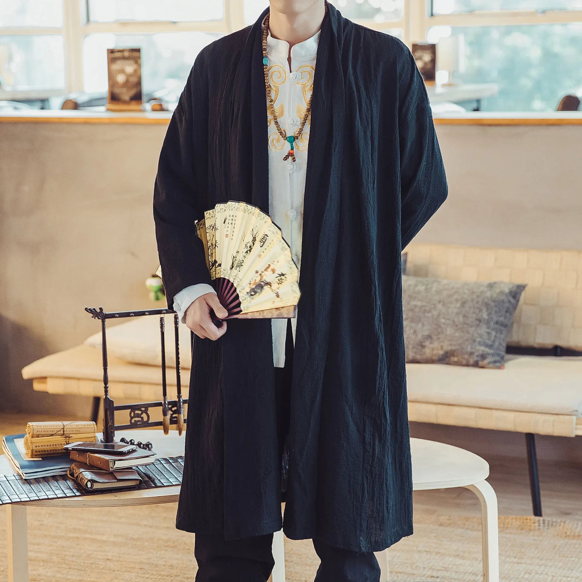 Matsuri | Men's Kimono – Elegant Long Kimono for Traditional Japanese Attire 3