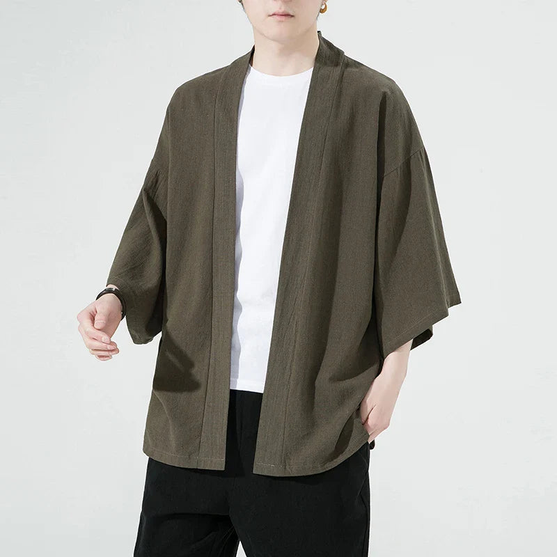 Kimonowa | Czarna Kurtka Kimonowa – Elegancka kurtka damska w stylu japońskim 7