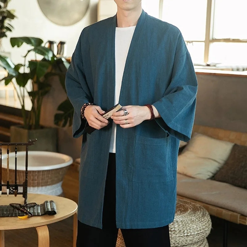 Kyoto | Męska Kurtka Kimono – Elegancka kurtka z lekkiego materiału 1