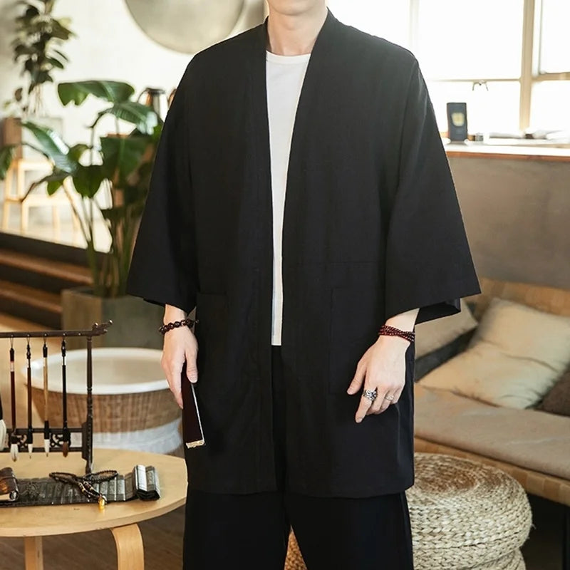 Kyoto | Męska Kurtka Kimono – Elegancka kurtka z lekkiego materiału 4