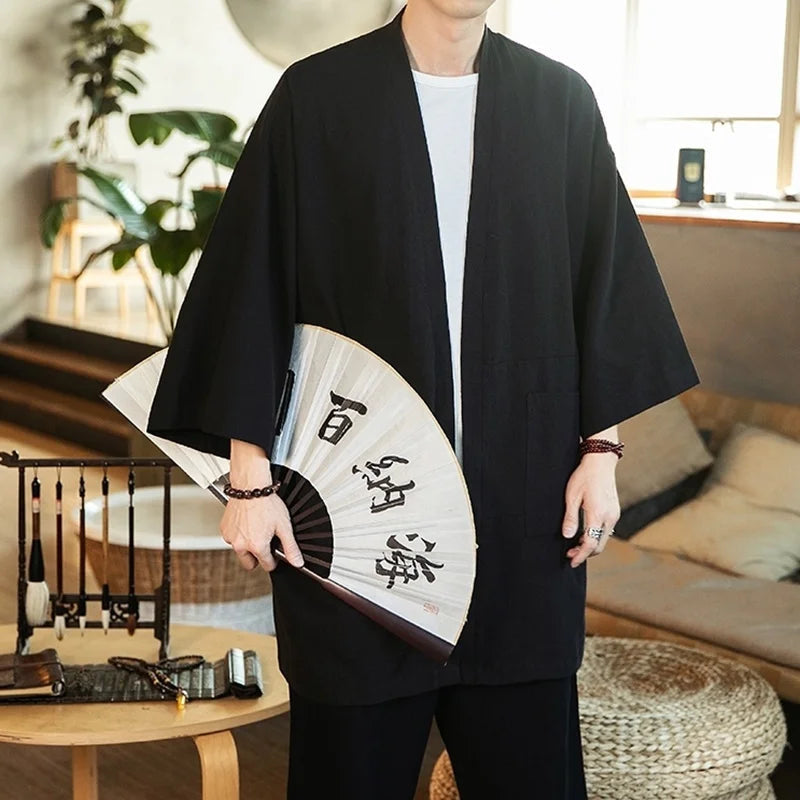 Kyoto | Męska Kurtka Kimono – Elegancka kurtka z lekkiego materiału 5