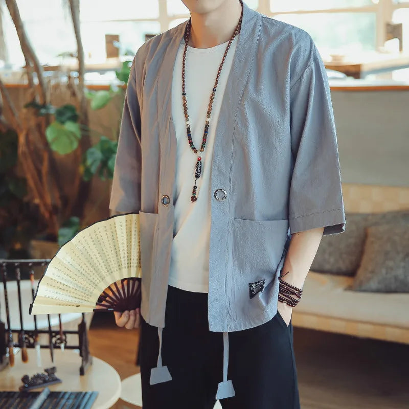Yamato | Kimono Męski – Elegancki kimono męski z japońskim akcentem 1