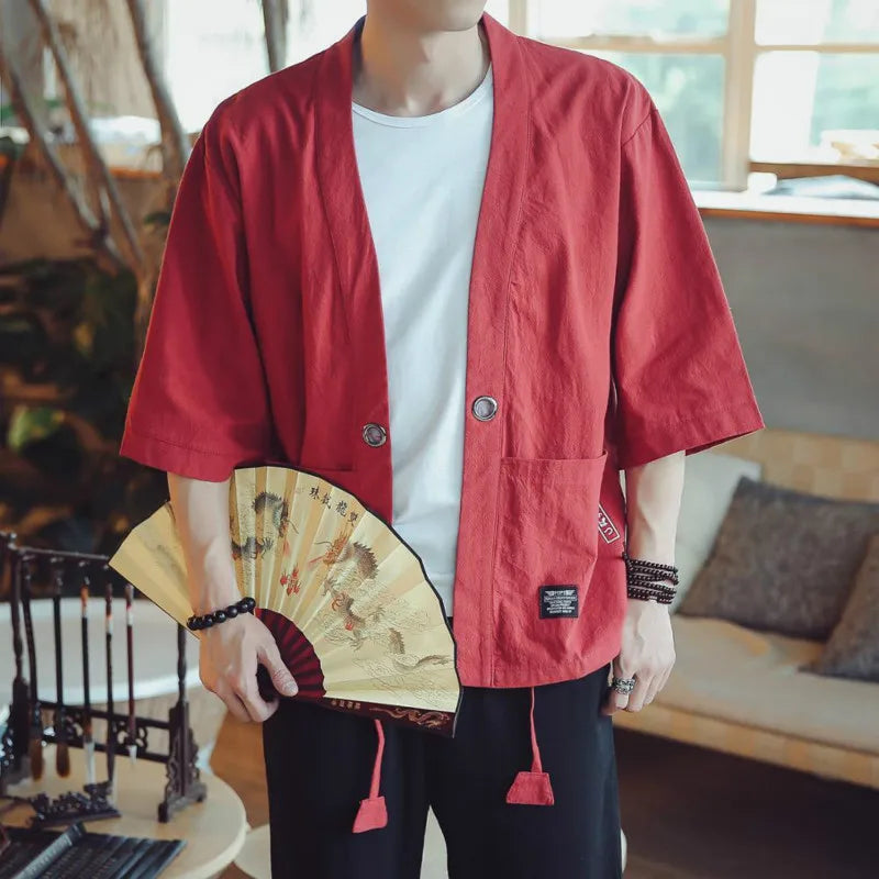 Yamato | Kimono Męski – Elegancki kimono męski z japońskim akcentem 6